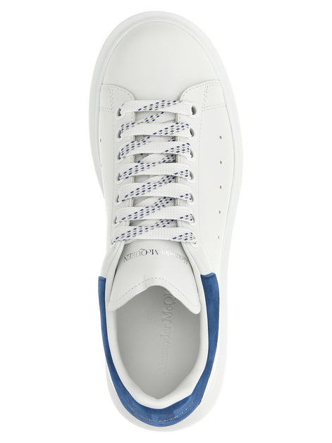 Alexander McQueen Blue Calfskin Chunky Sneakers
