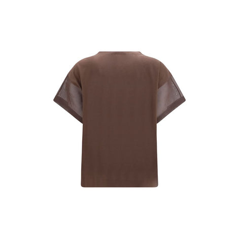 Brunello Cucinelli Brown Cotton T-Shirt