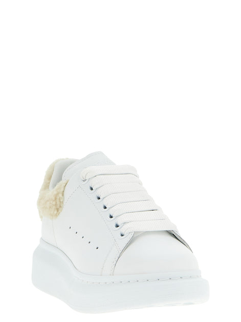 Alexander McQueen Beige Calfskin Chunky Sneakers
