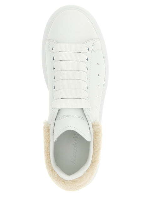 Alexander McQueen Beige Calfskin Chunky Sneakers