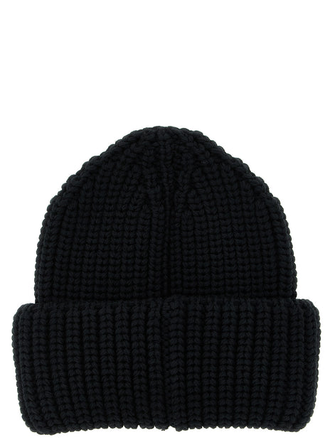 Moncler Grenoble Black Virgin Wool Beanie