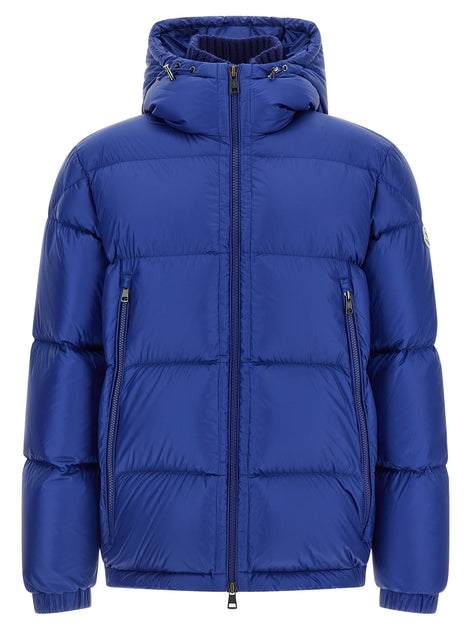 Moncler Blue Polyamide Full-Length Jacket