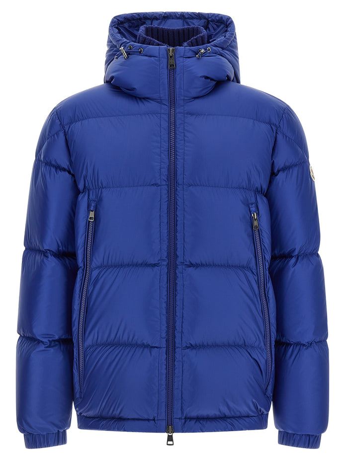 Moncler Blue Polyamide Full-Length Jacket