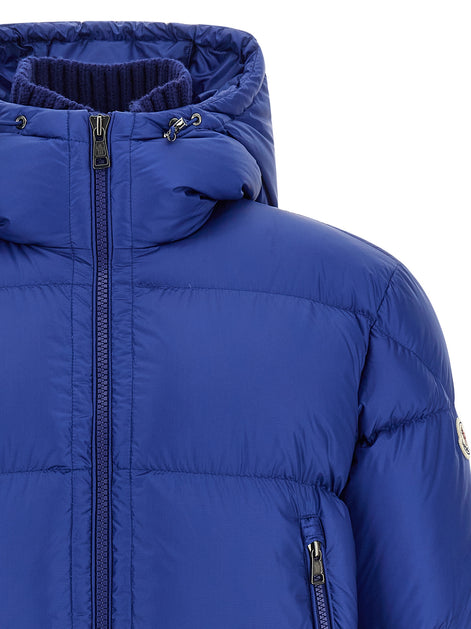 Moncler Blue Polyamide Full-Length Jacket