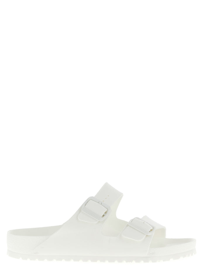 Birkenstock White Synthetic Slides