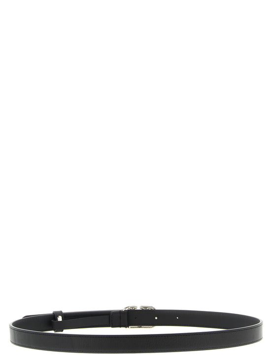 Valentino Garavani Black Calfskin Regular Belt