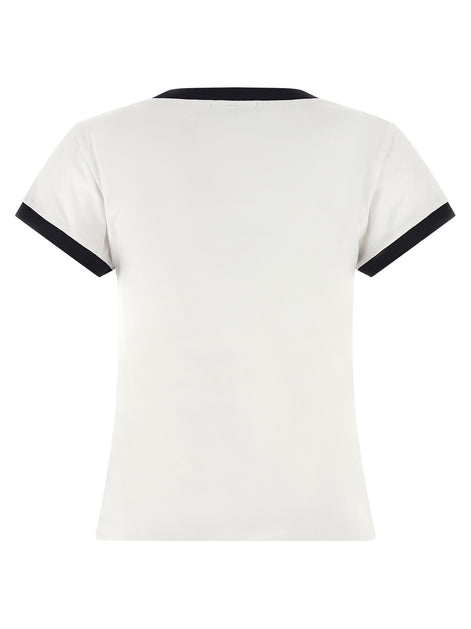 Ganni White Organic Cotton T-Shirt