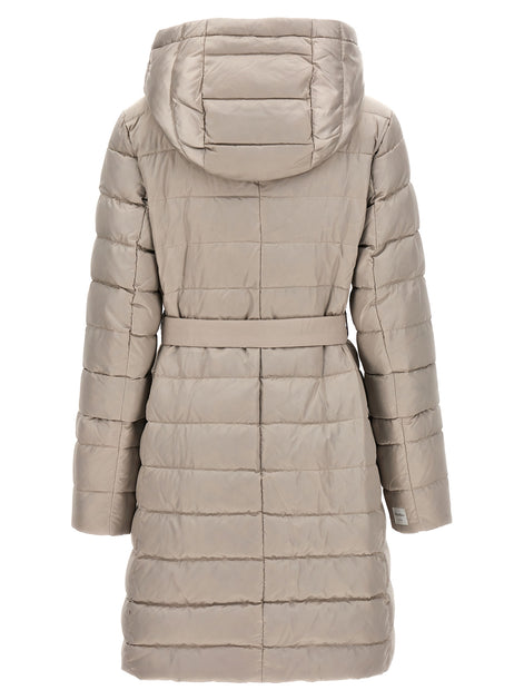 Max Mara White Polyamide Full-Length Jacket