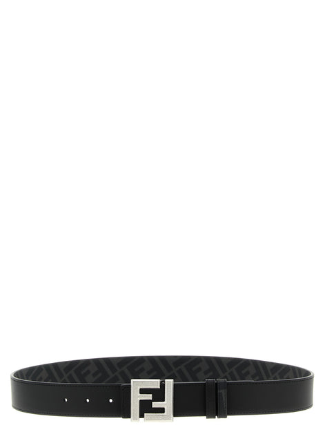 Fendi Black Calfskin Regular Belt
