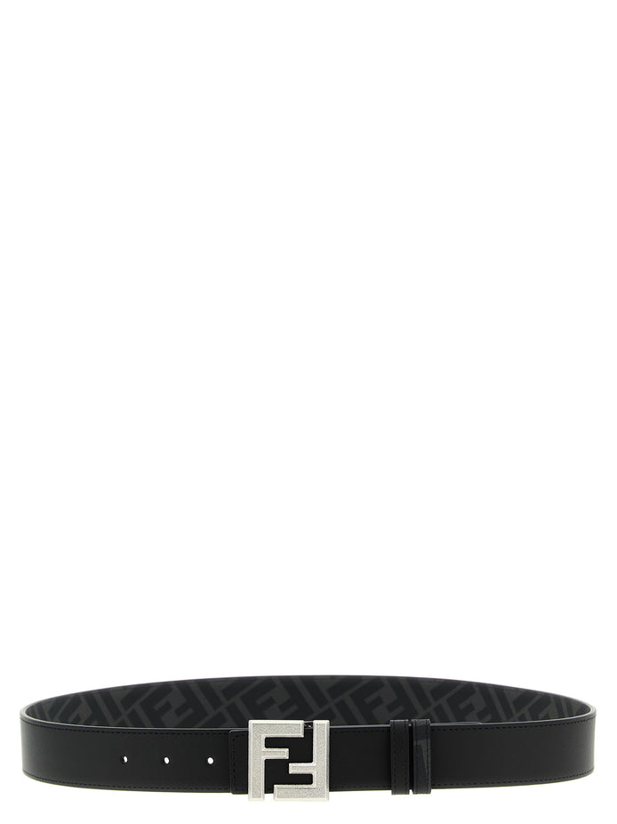 Fendi Black Calfskin Regular Belt