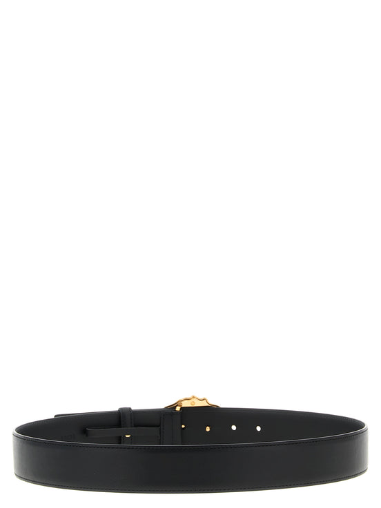 Versace Black Calfskin Regular Belt