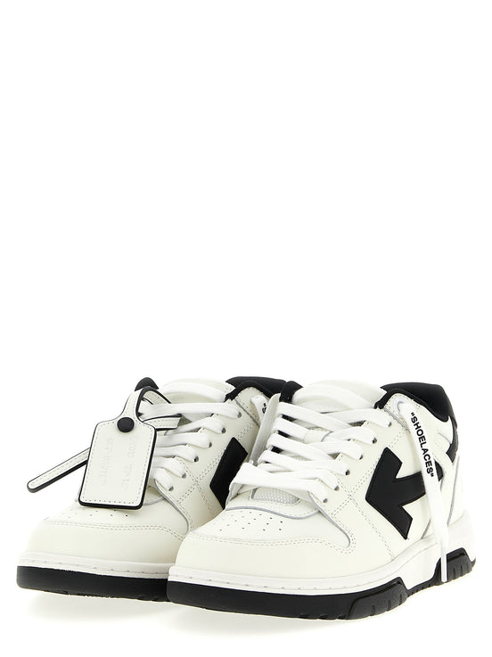 Off-White Bicolor Calfskin Low Top Sneakers