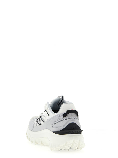 Moncler Gray Polyamide Athletic Sneakers