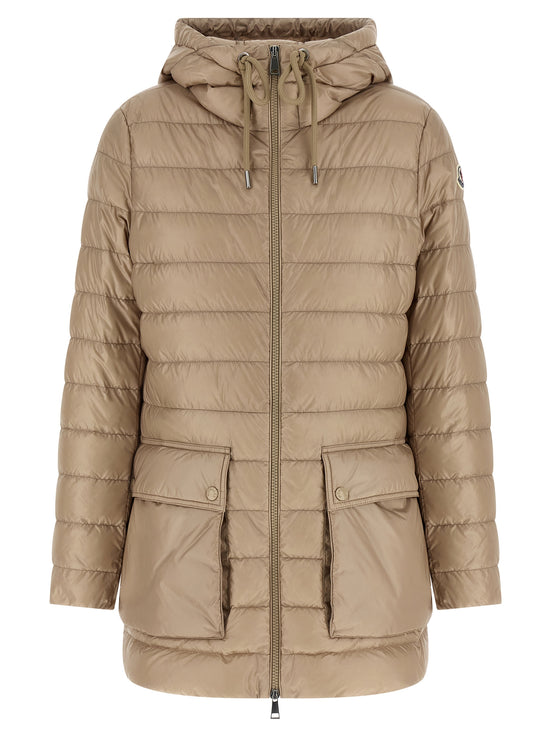 Moncler Beige Polyamide Full-Length Jacket