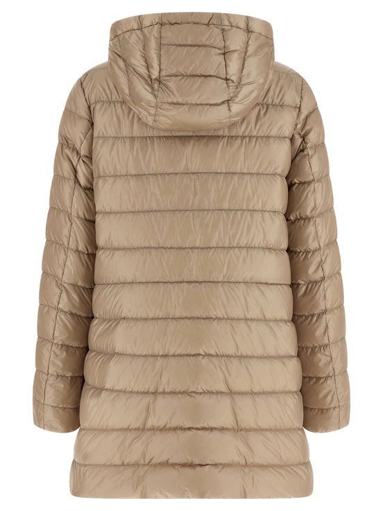 Moncler Beige Polyamide Full-Length Jacket