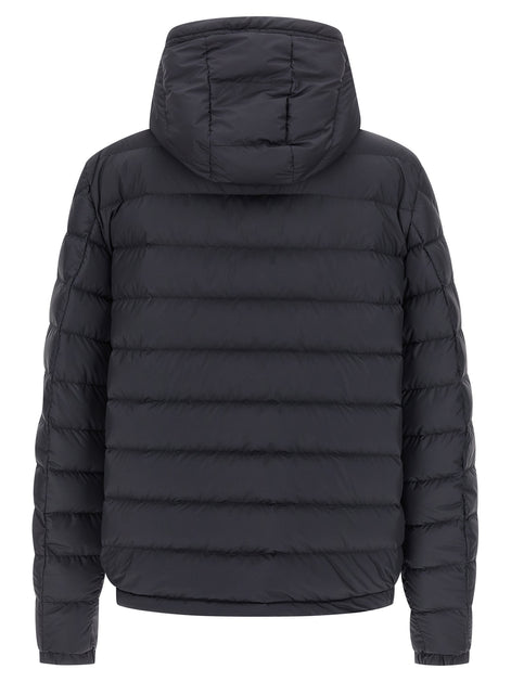 Moncler Blue Polyester Full-Length Jacket