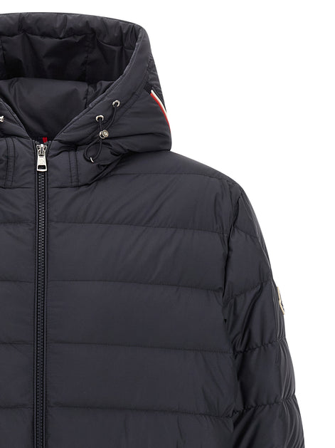 Moncler Blue Polyester Full-Length Jacket
