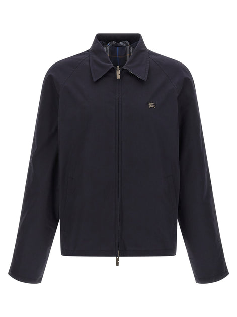 Burberry Blue Cotton Full-Length Jacket