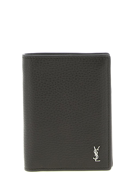 Saint Laurent Brown Calfskin Leather Wallet