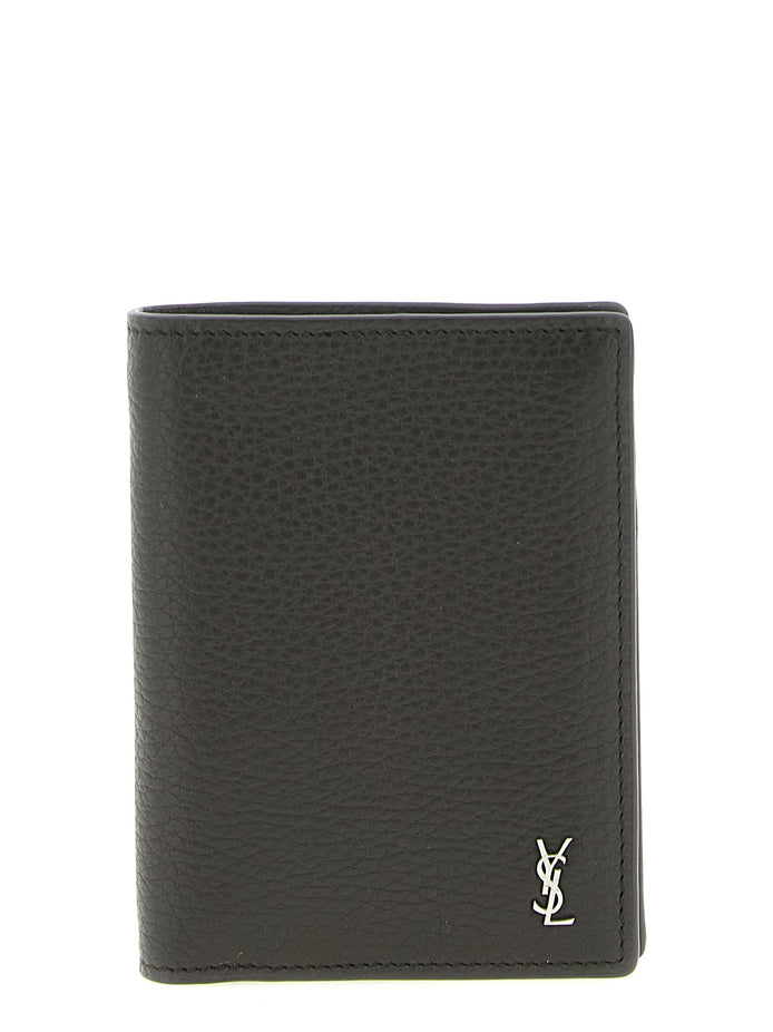 Saint Laurent Brown Calfskin Leather Wallet