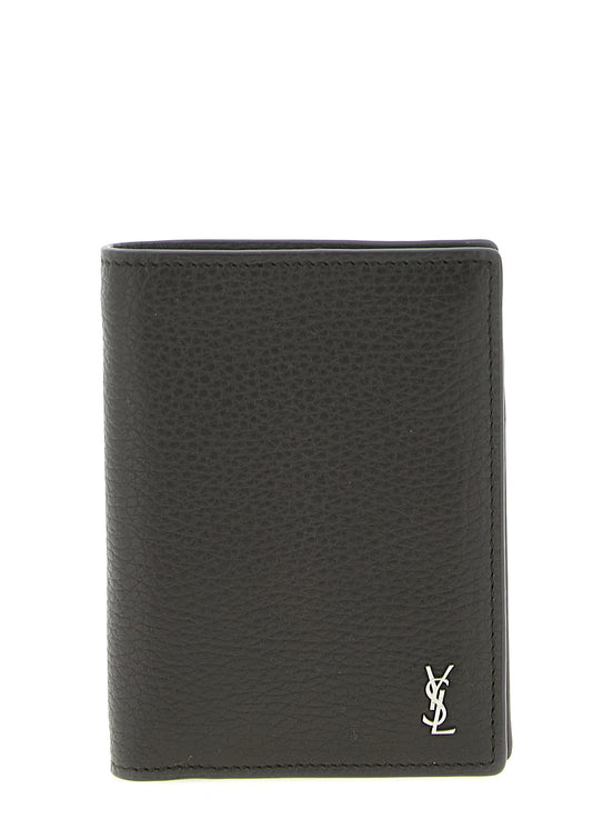 Saint Laurent Brown Calfskin Leather Wallet