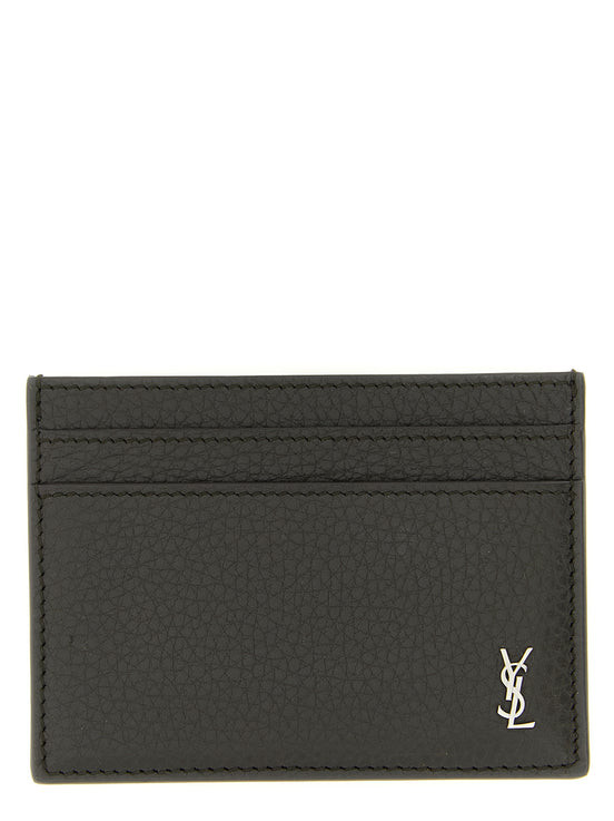Saint Laurent Brown Calfskin Cardholder