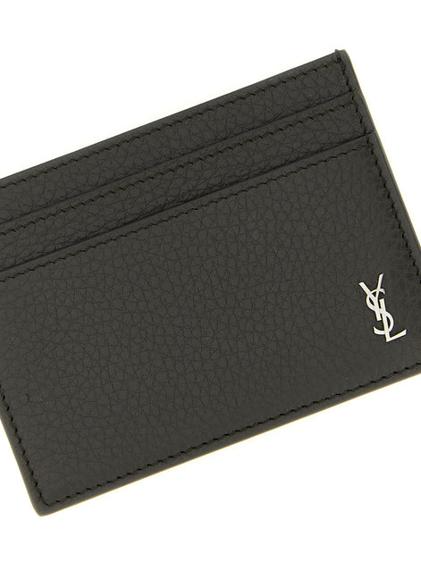 Saint Laurent Brown Calfskin Cardholder
