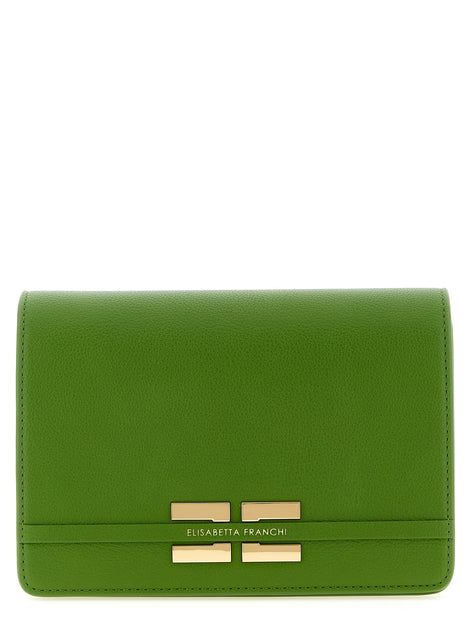 Elisabetta Franchi Bicolor Polyester Crossbody Bag
