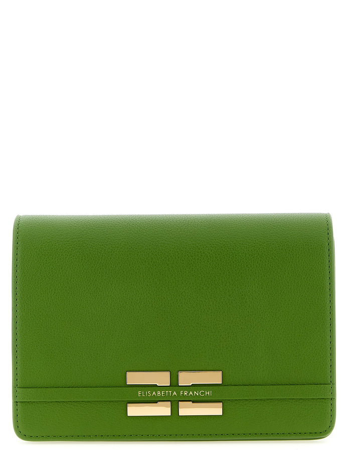 Elisabetta Franchi Bicolor Polyester Crossbody Bag