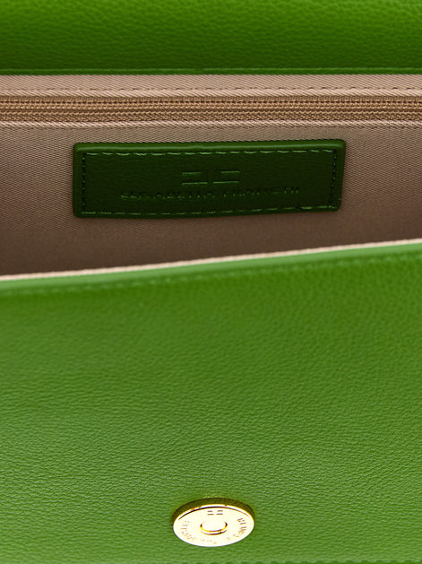 Elisabetta Franchi Bicolor Polyester Crossbody Bag