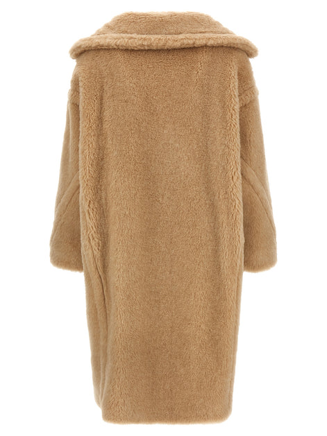 Max Mara Beige Alpaca Leather Coat