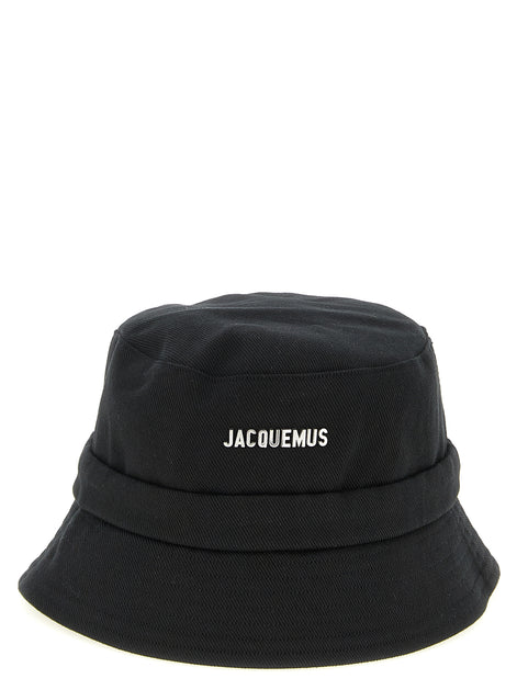 Jacquemus Black Cotton Bucket Hat