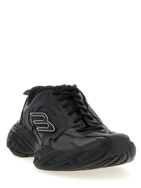 Balenciaga Monday Black Calfskin Athletic Sneakers