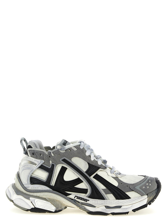 Balenciaga Runner Gray Polyethylene Athletic Sneakers
