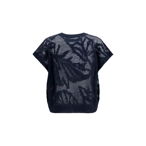 Brunello Cucinelli Blue Linen T-Shirt