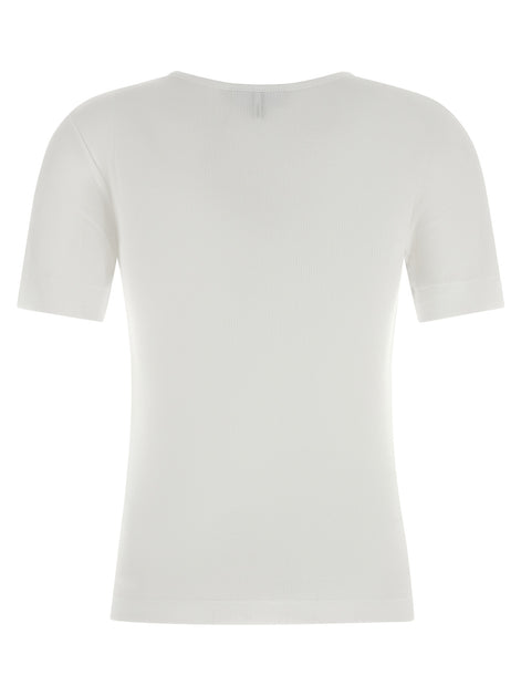 Ganni White Organic Cotton T-Shirt