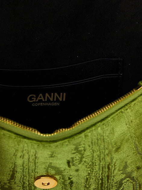 Ganni Bicolor Polyester Cardholder