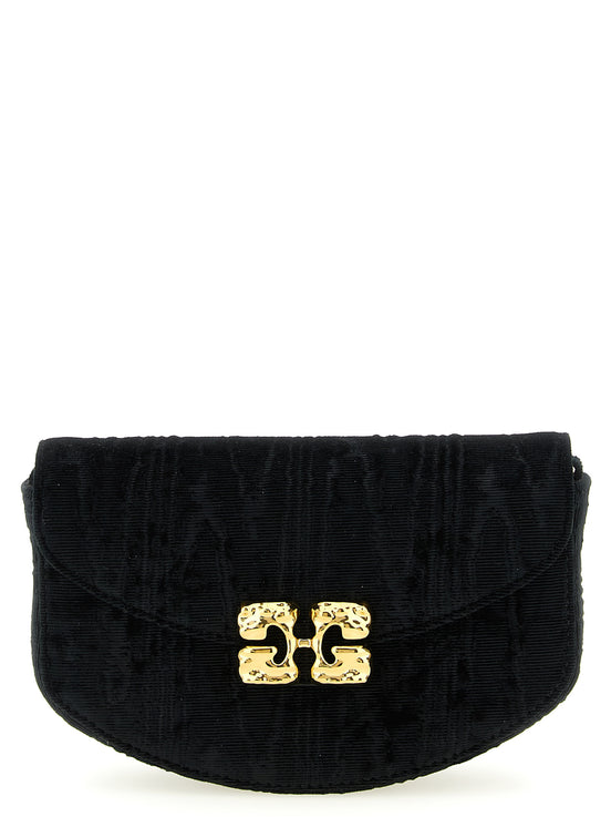 Ganni Black Polyester Cardholder