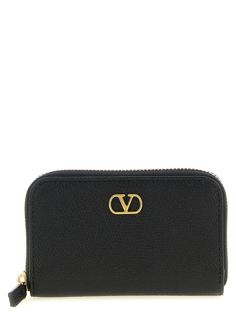 Valentino Garavani Black Calfskin Cardholder