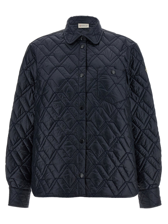 Moncler Blue Polyamide Shell Jacket
