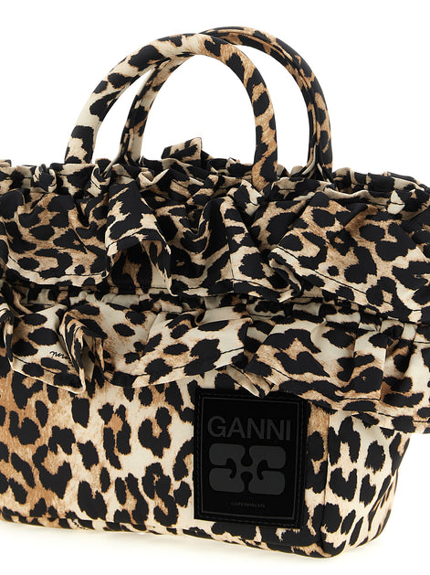 Ganni Brown Polyamide Handbag
