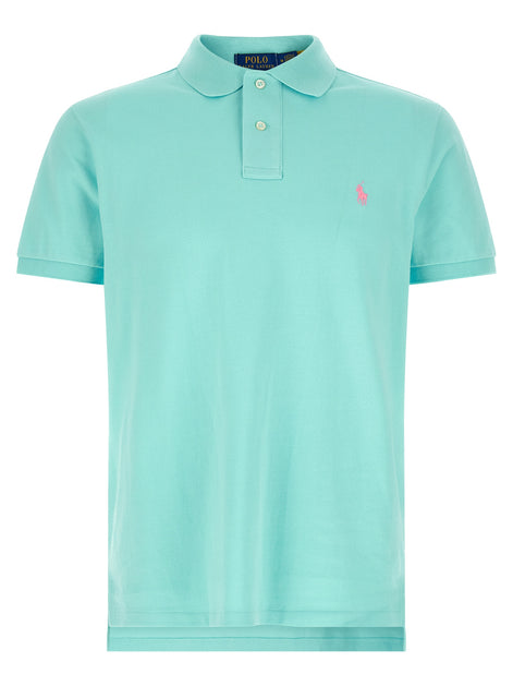 Polo Ralph Lauren Blue Cotton Polo Shirt
