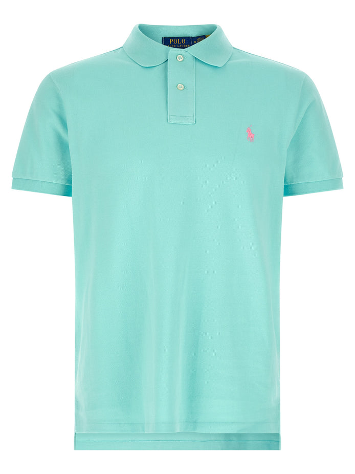 Polo Ralph Lauren Blue Cotton Polo Shirt