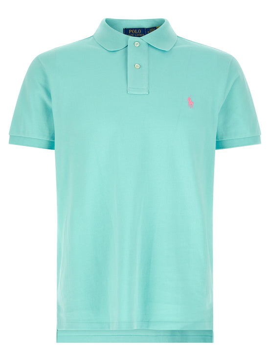 Polo Ralph Lauren Blue Cotton Polo Shirt