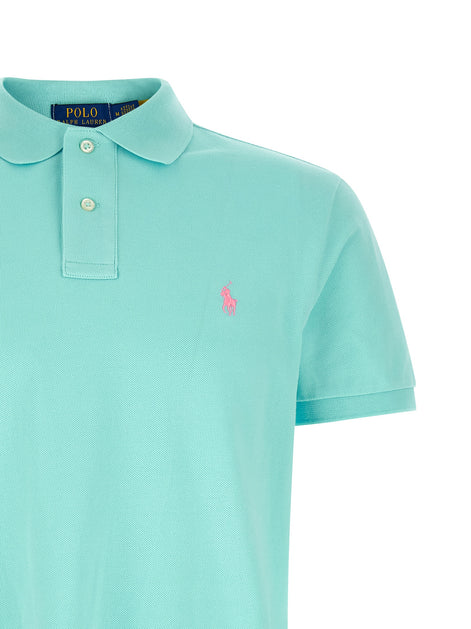 Polo Ralph Lauren Blue Cotton Polo Shirt