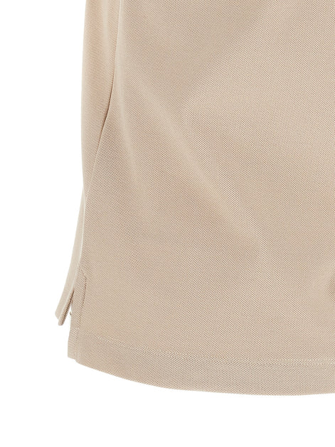 Moncler Beige Cotton Polo Shirt