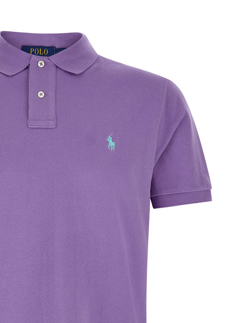 Polo Ralph Lauren Purple Cotton Polo Shirt