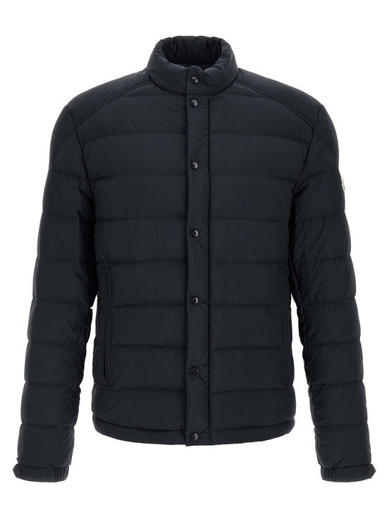 Moncler Blue Polyamide Full-Length Jacket