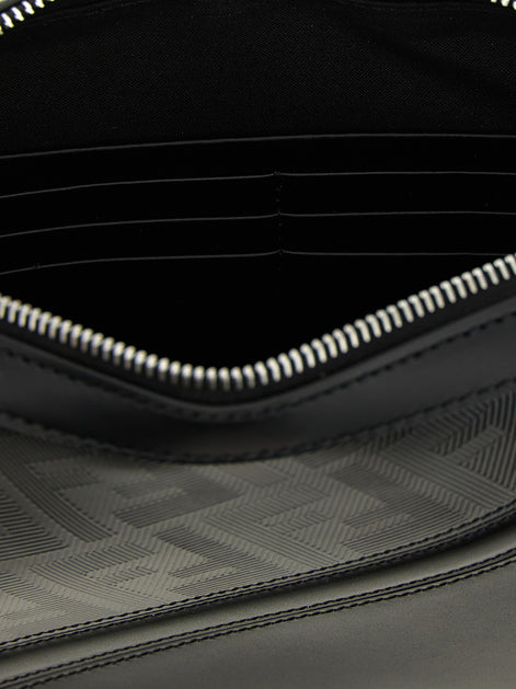 Fendi Black Viscose Shoulder Bag