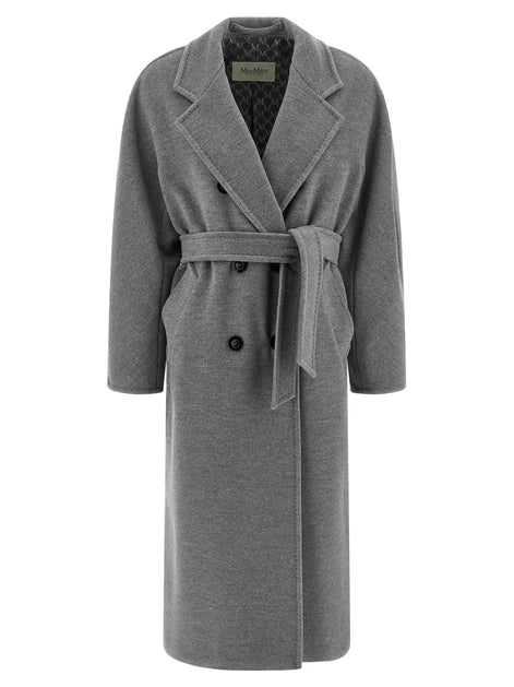 Max Mara Gray Virgin Wool Coat